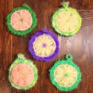 Kitchen Crochet Dishwashing Scrubbies